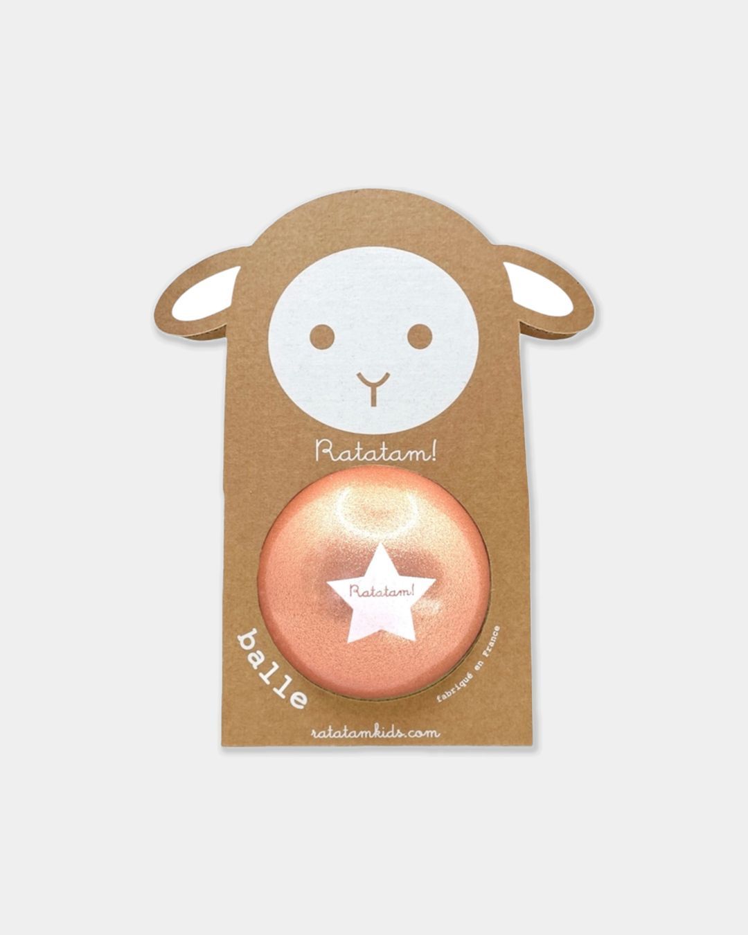 Купить Мяч ballon mouton paillete 10 cm - cuivre RATATAM