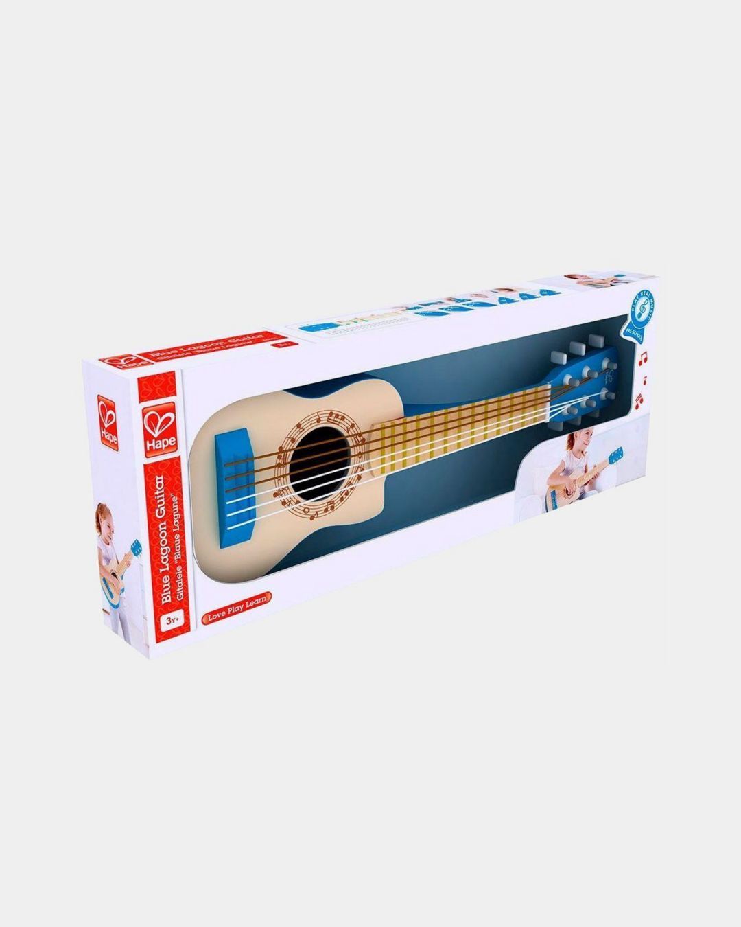 Купить Музыкальная игрушка гитара голубая лагуна HAPE