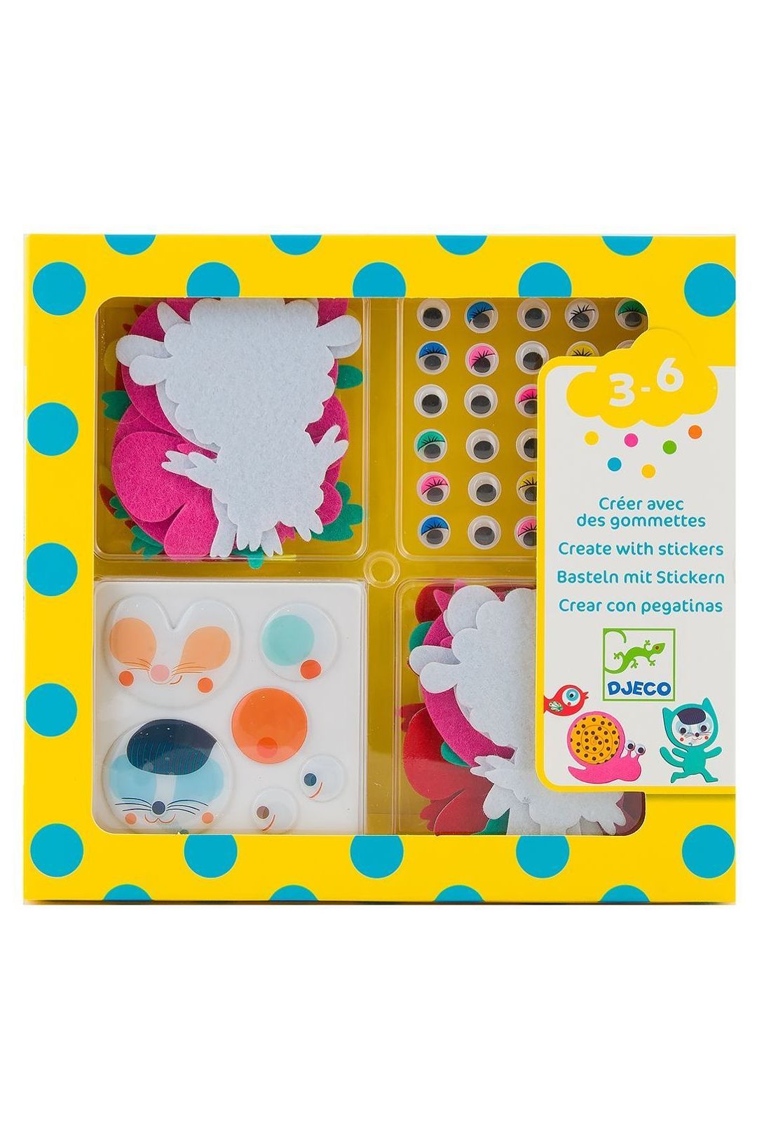 Купить Набор для творчества "животные" DJECO