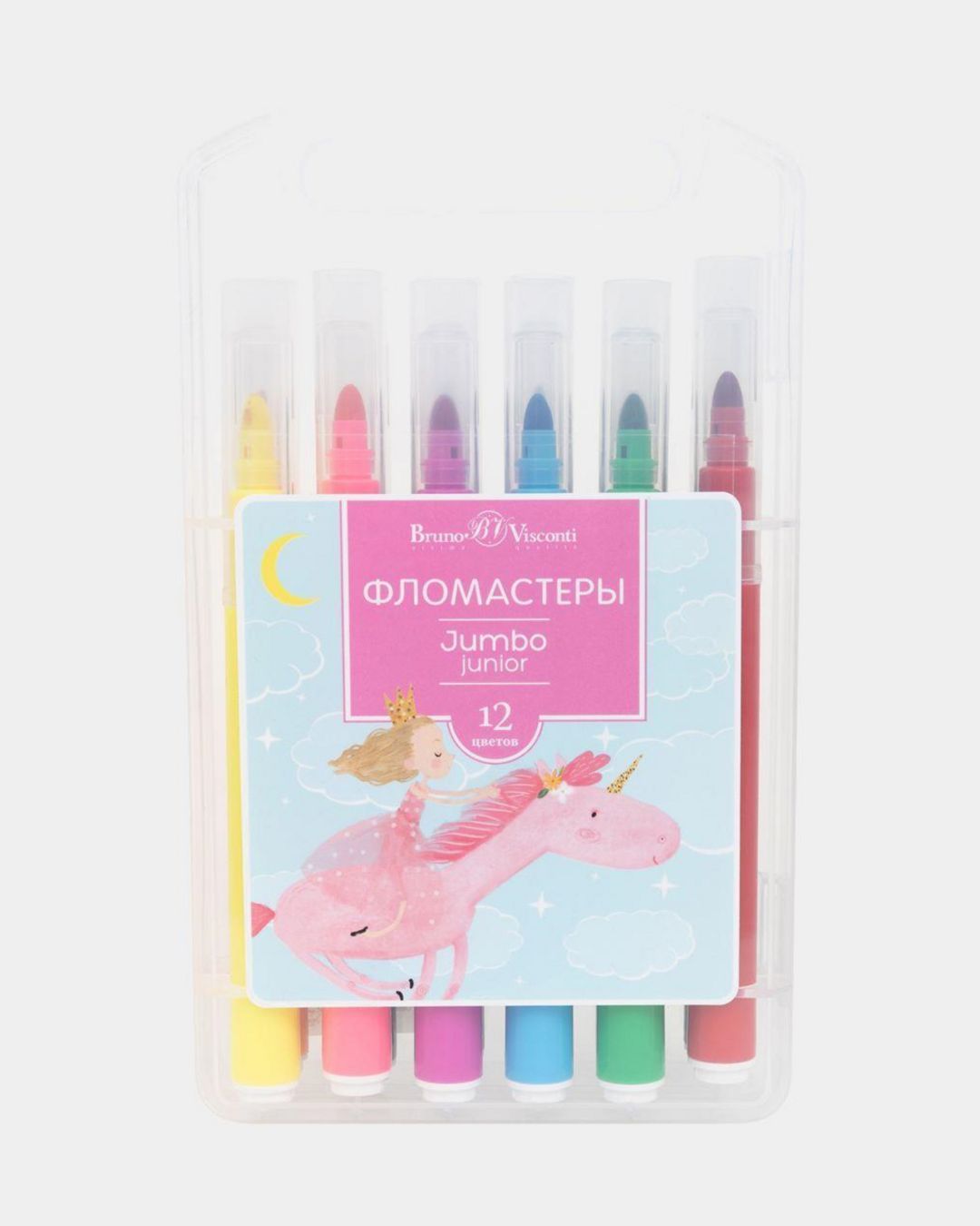 Купить Фломастеры jumbo 12цв. BRUNO VISCONTI