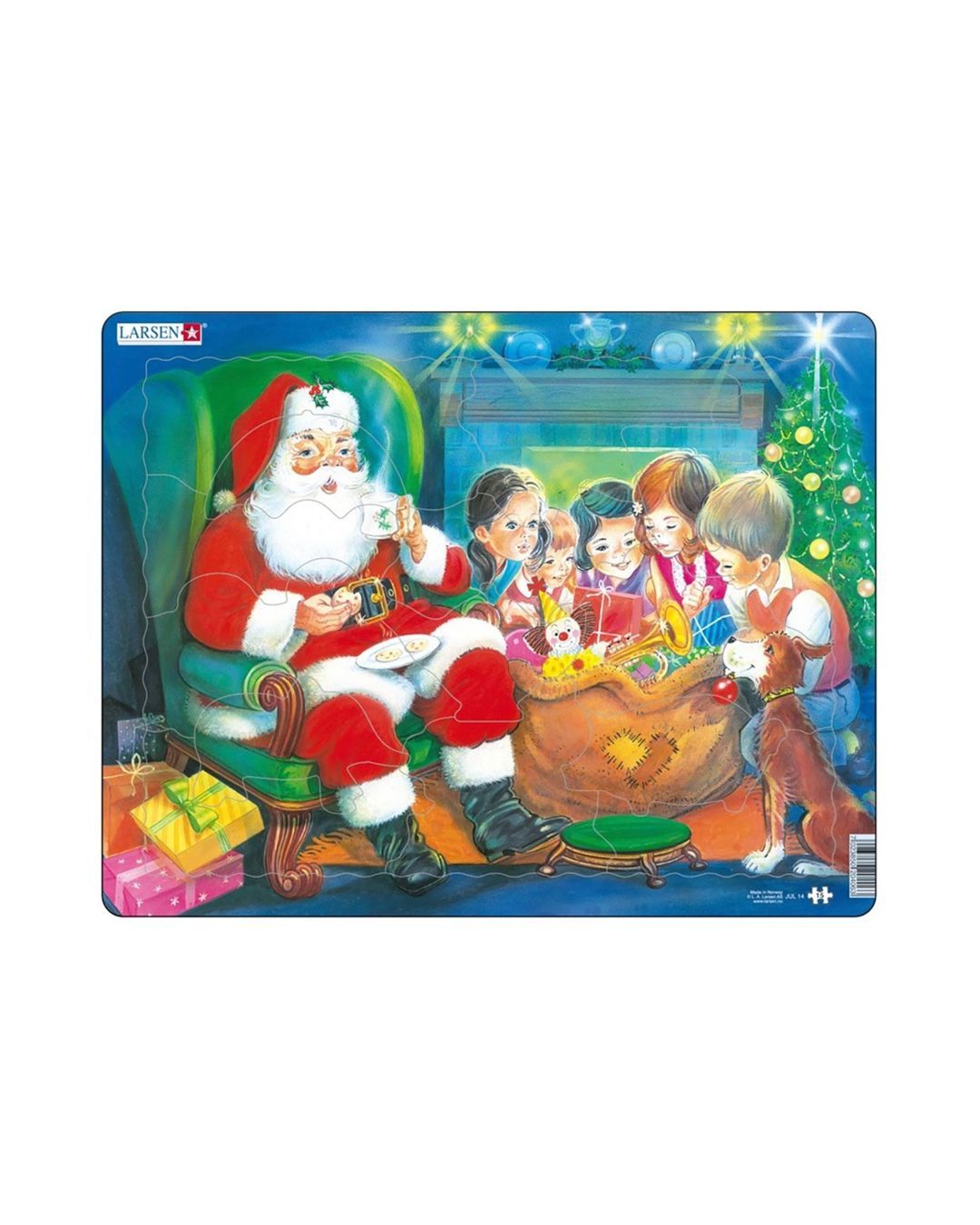 Купить Пазл санта с детьми LARSEN