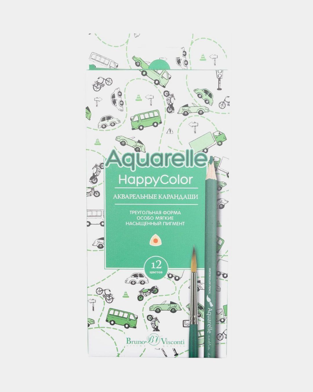 Купить Карандаши аквар. 12цв. BRUNO VISCONTI