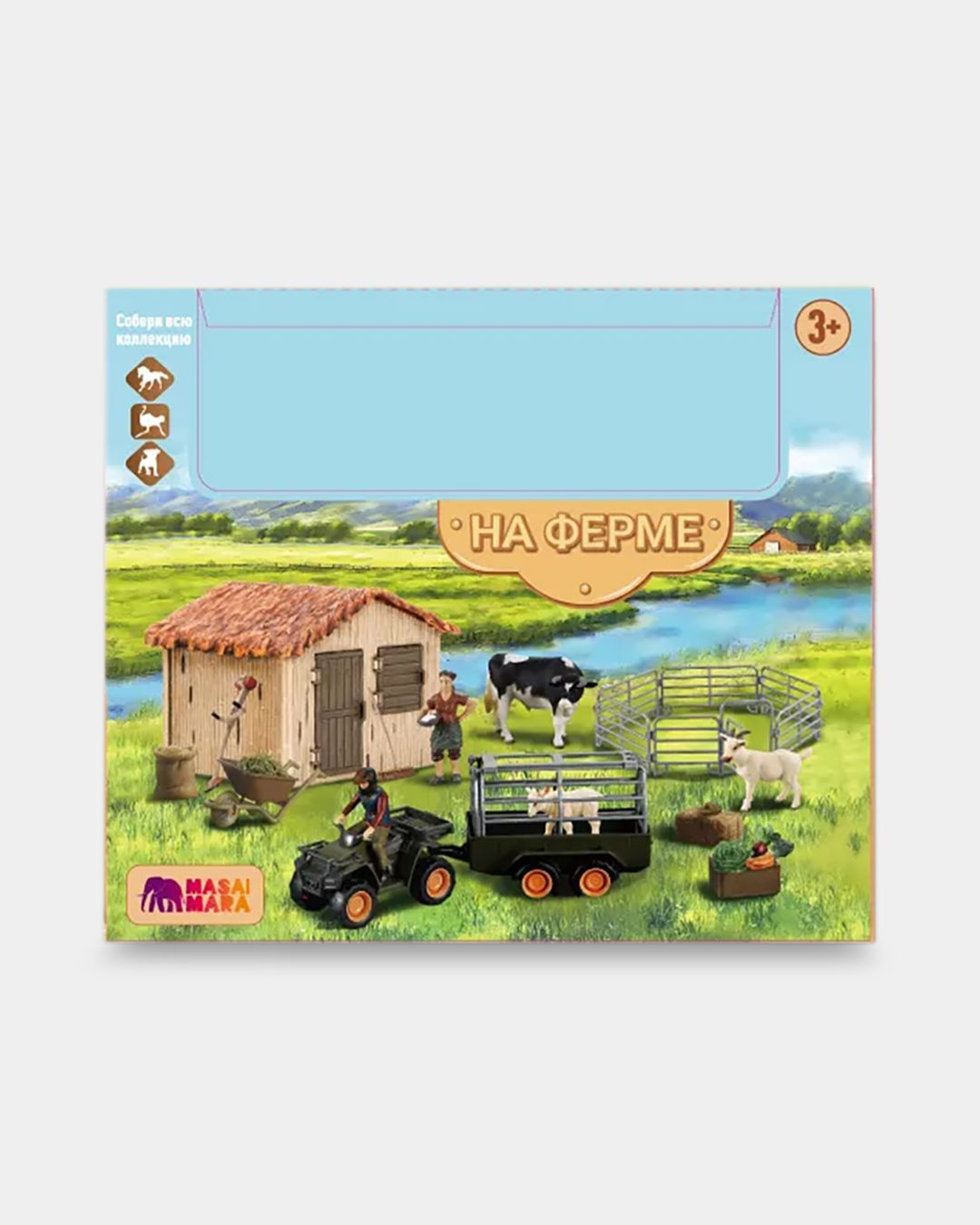 Купить Набор фигурок : ферма  (бык козы) MASAI MARA