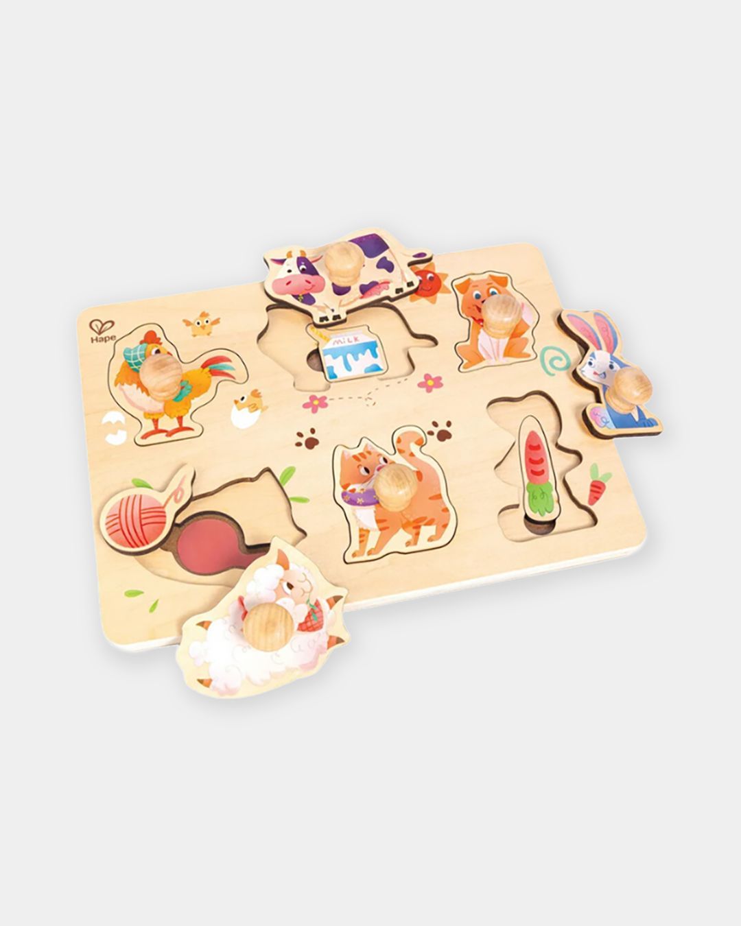 Купить Пазл для детей умняша фермерский дворик HAPE