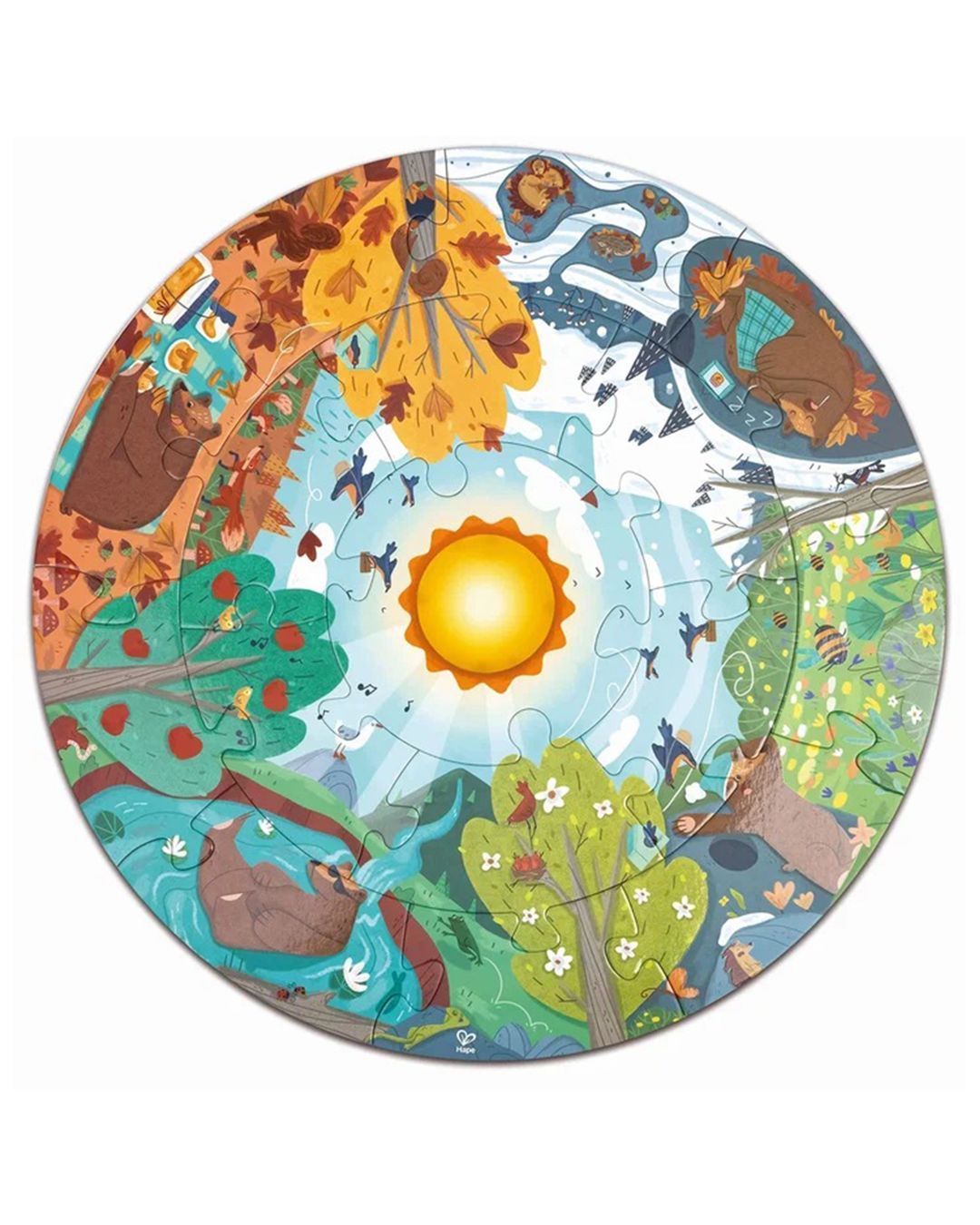 Купить Пазлы светящиеся четыре времени года серия умняш HAPE