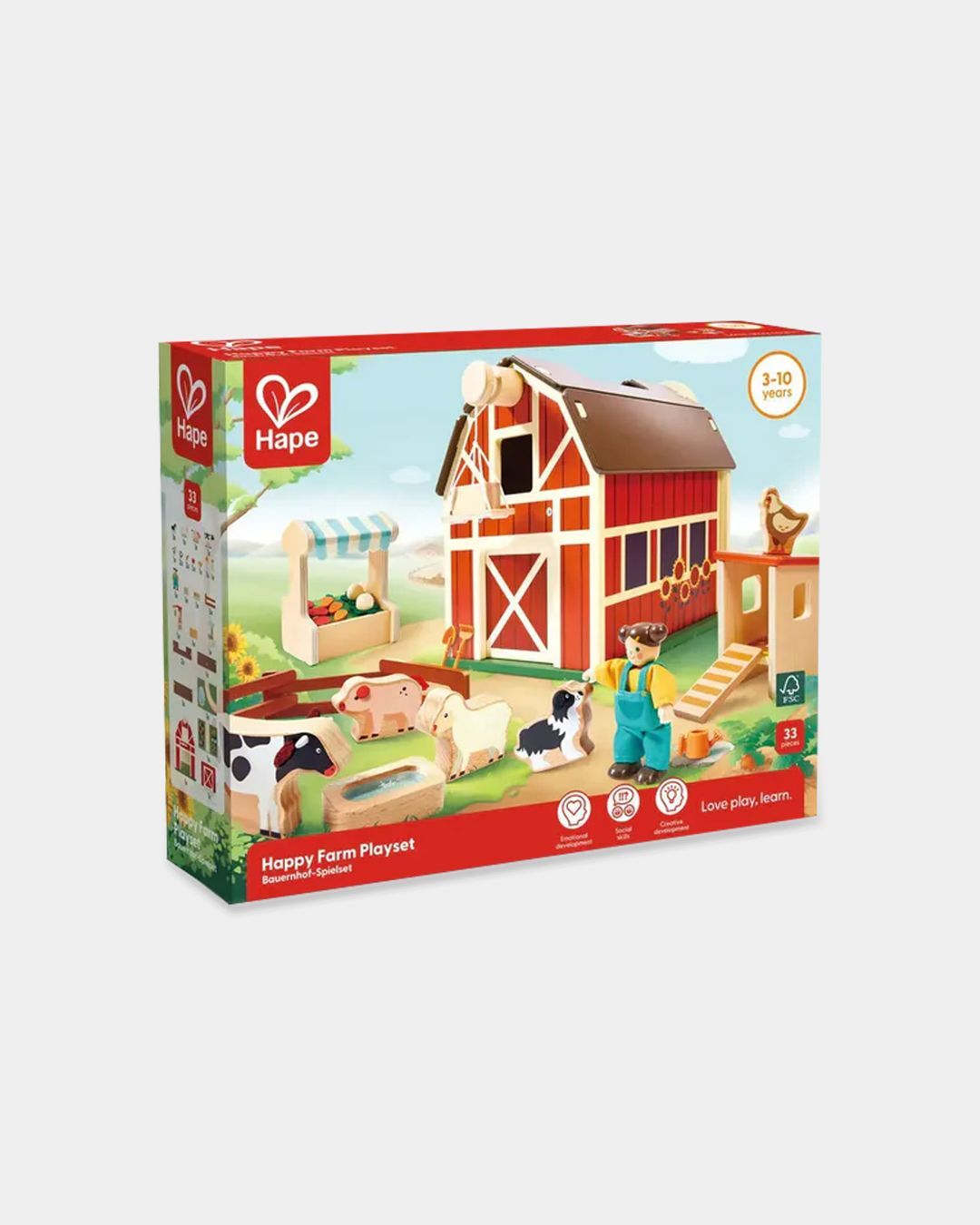 Купить Игровой набор "маленький домик" веселая ферма HAPE