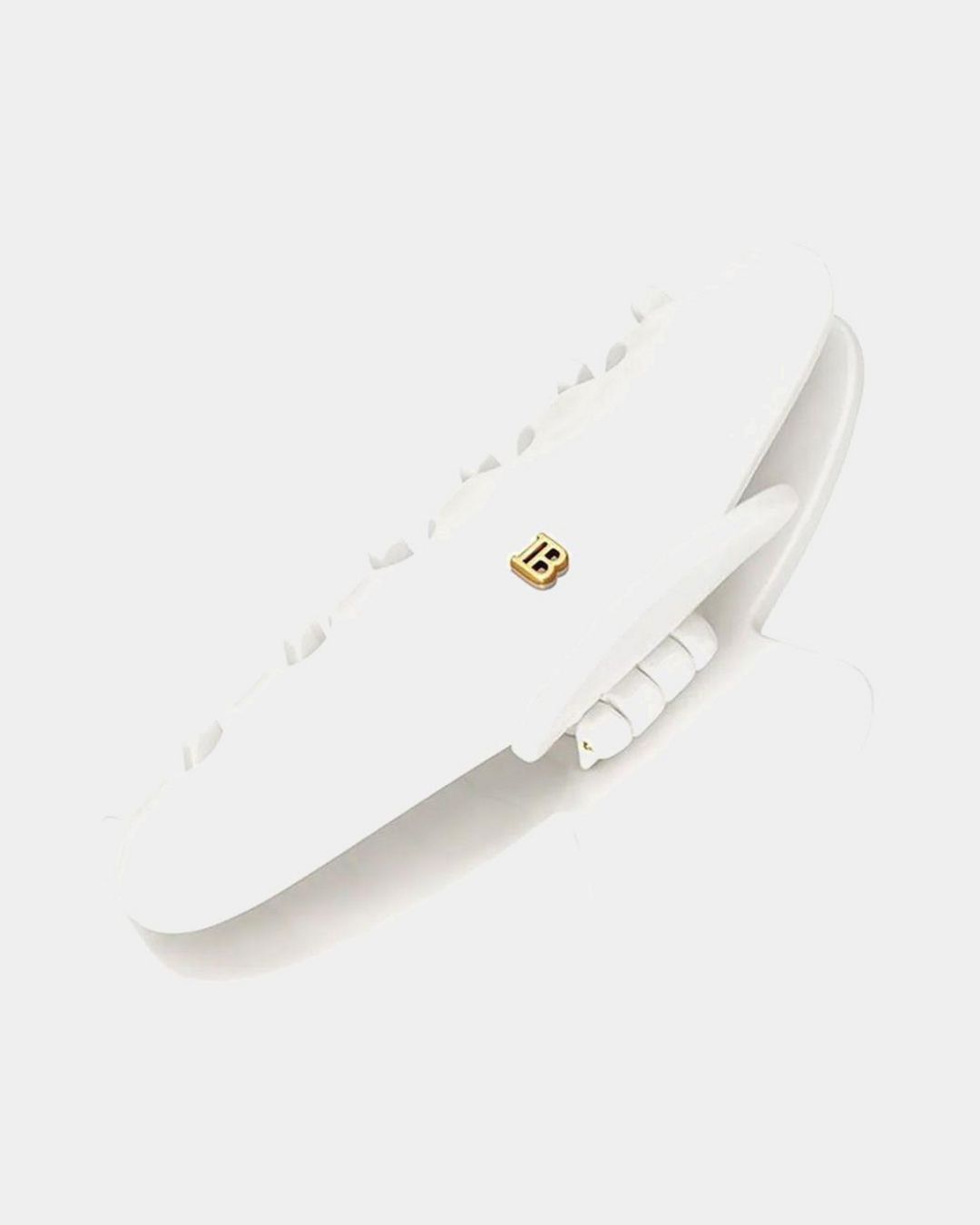 Купить Заколка-краб белый размер l BALMAIN