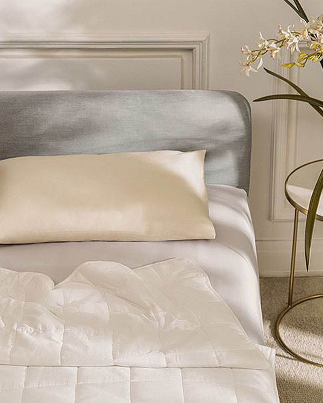 Купить Утяжеленное одеяло из тенселя арт 2067 белый BEAUTY SLEEP