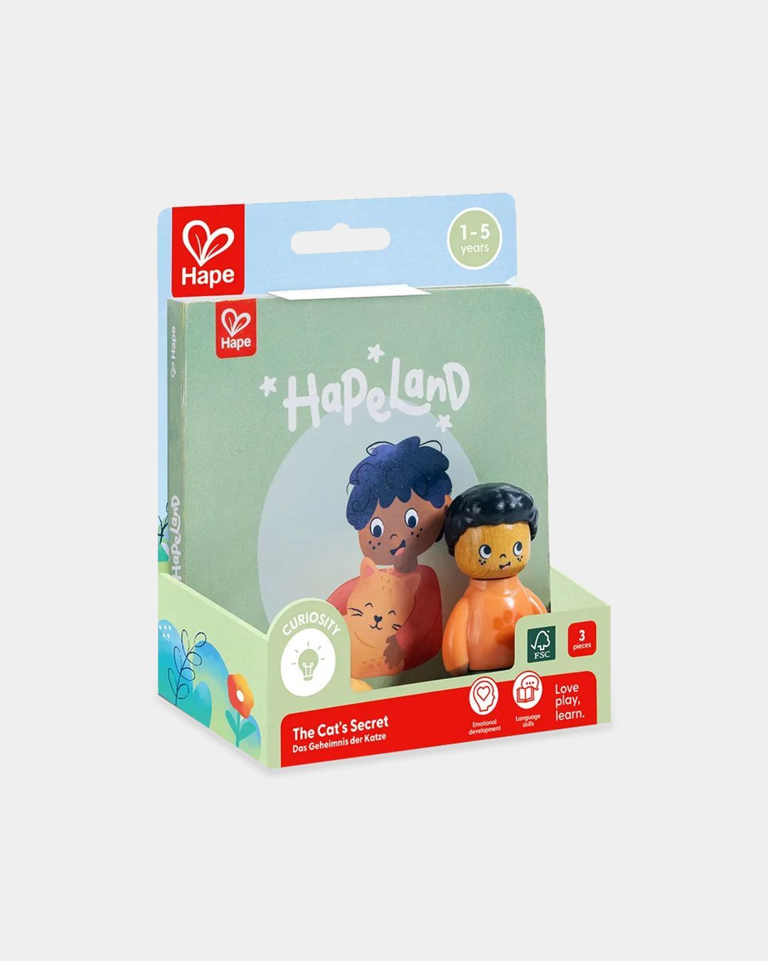 Купить Игровой набор "играем вместе" мальчик и кошка HAPE