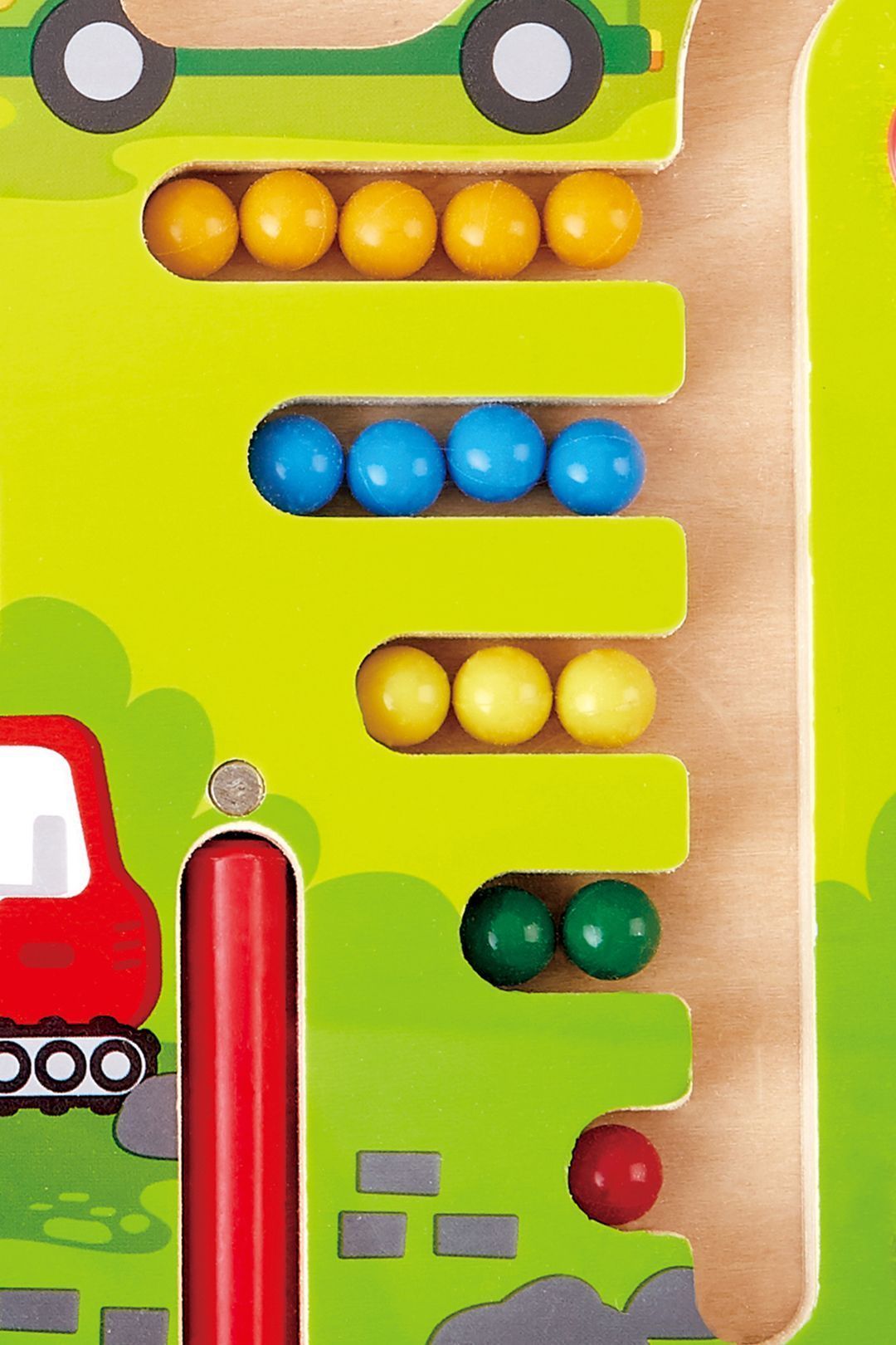 Купить Детский магнитный лабиринт с шариком транспорт HAPE