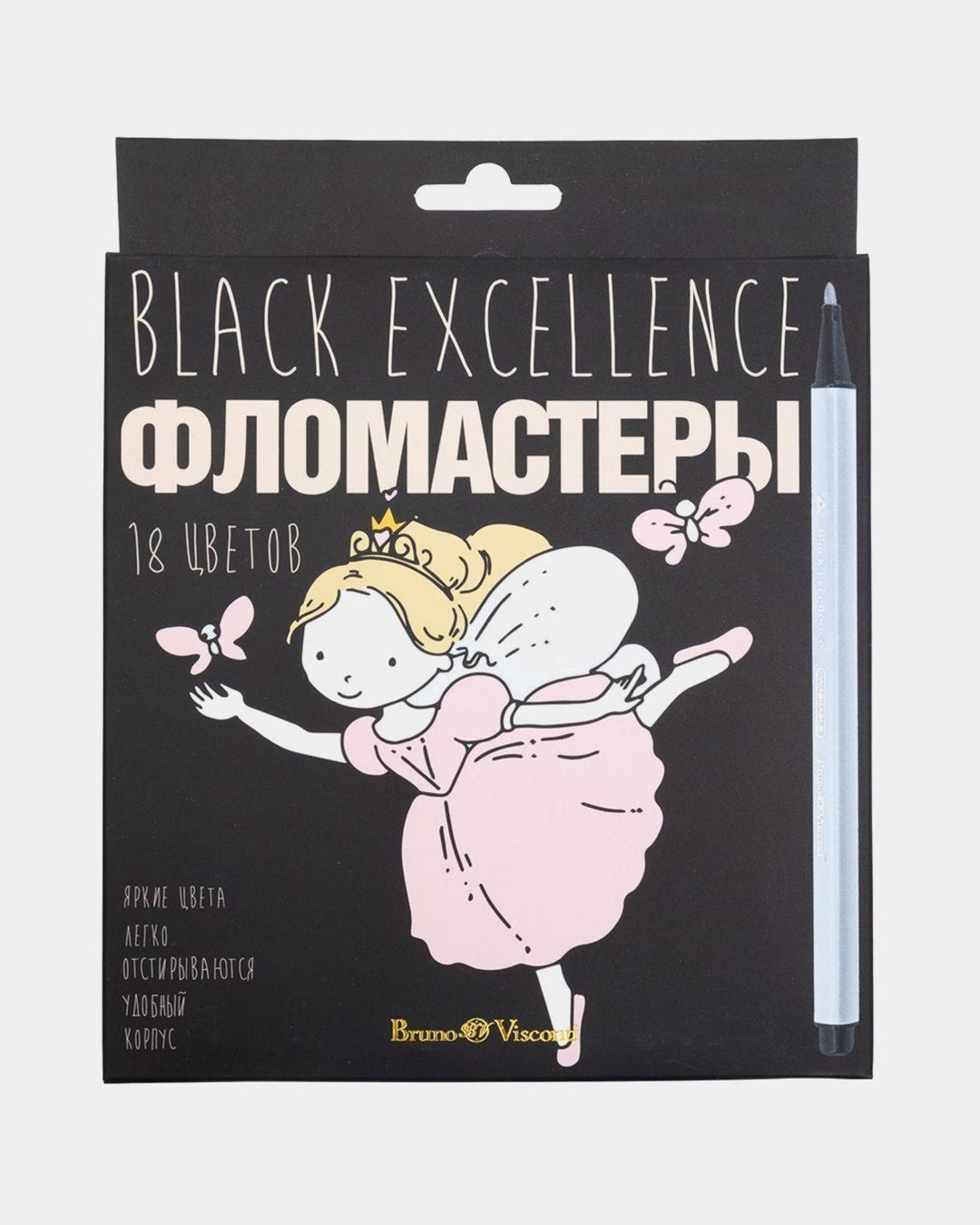 Купить Фломастеры 18цв. black excellence BRUNO VISCONTI