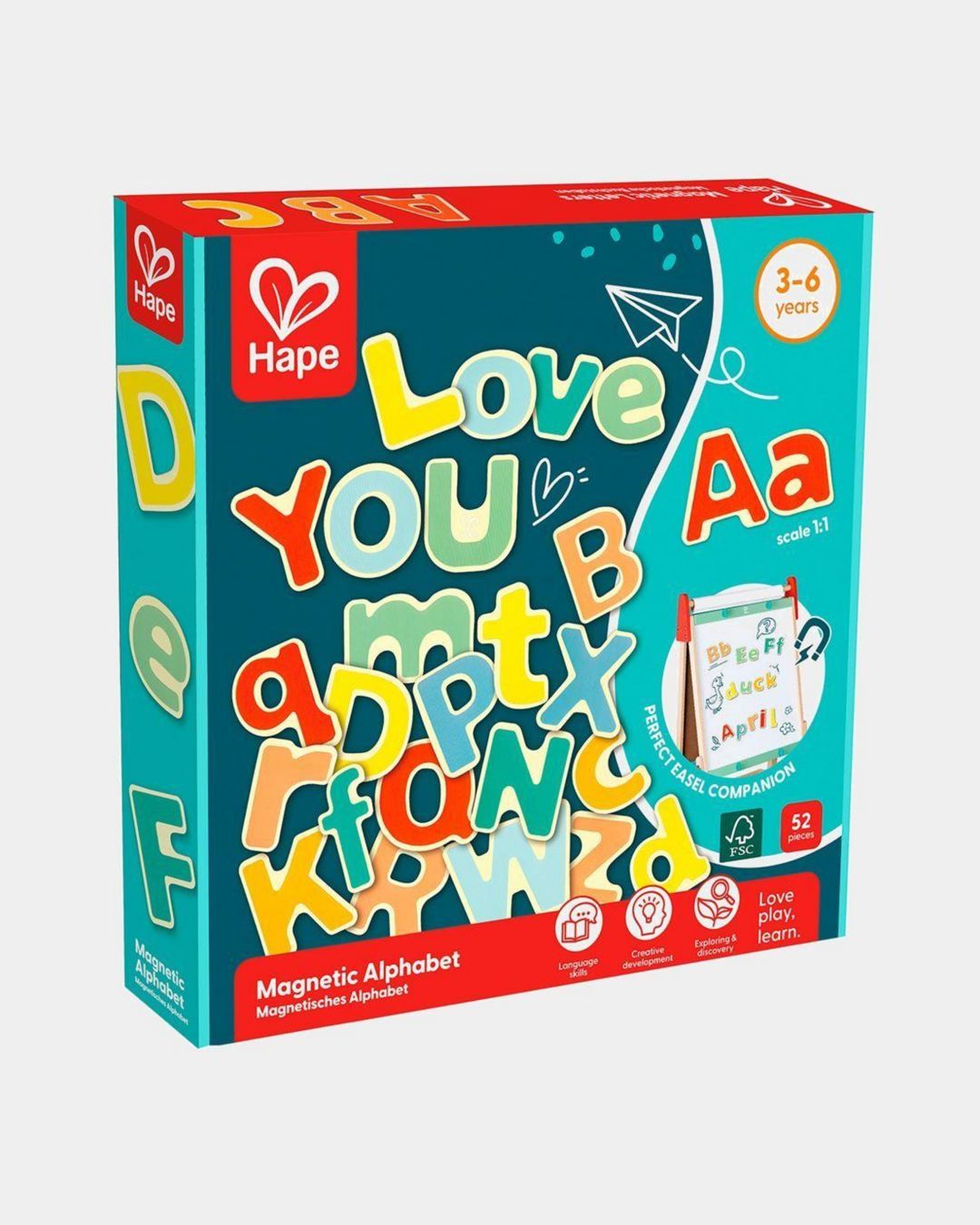 Купить Деревянные магнитные буквы учим английский с hape HAPE