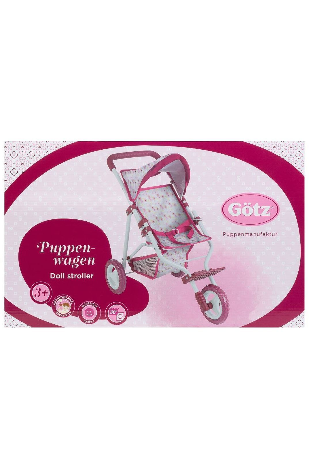 Купить Коляска трехколесная цветочный принт GOTZ