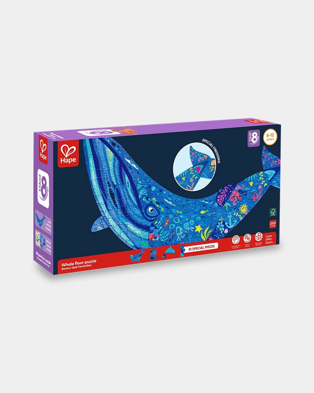 Купить Пазл для детей "водный мир" горбатый кит HAPE