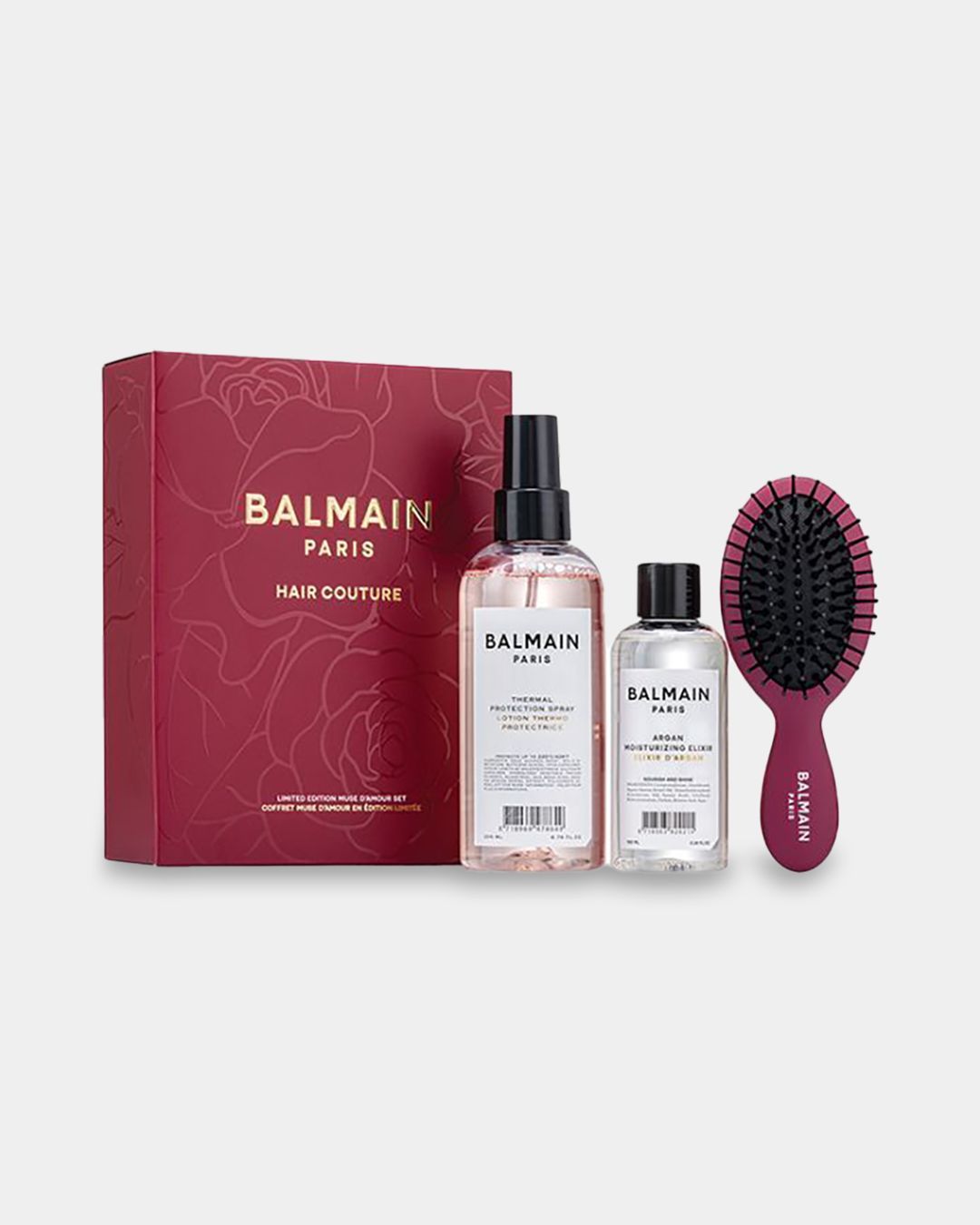 Купить Набор красный с мини щеткой BALMAIN