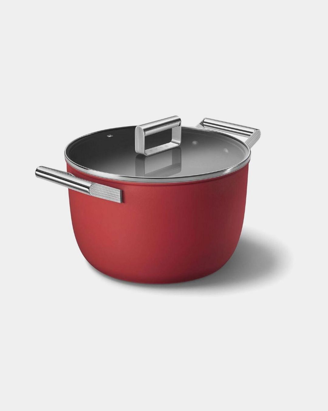 Купить Кастрюля с крышкой 26 см. 7.7 л. красная SMEG