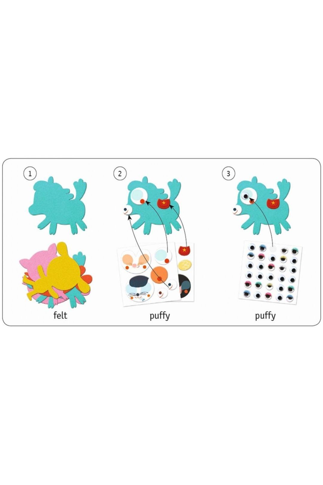 Купить Набор для творчества "животные" DJECO