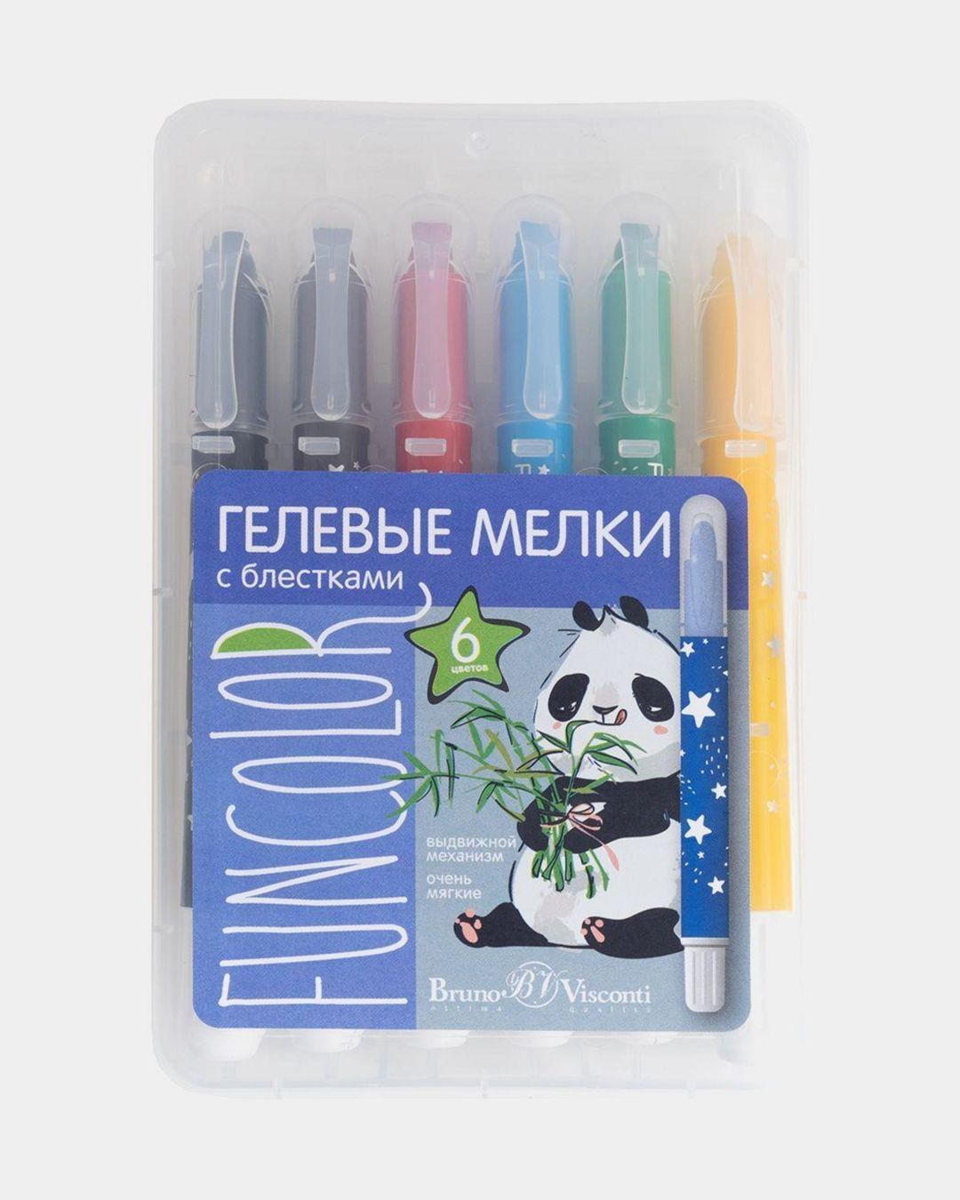 Купить Мелки восковые (гелевые)  6цв. happycolor BRUNO VISCONTI