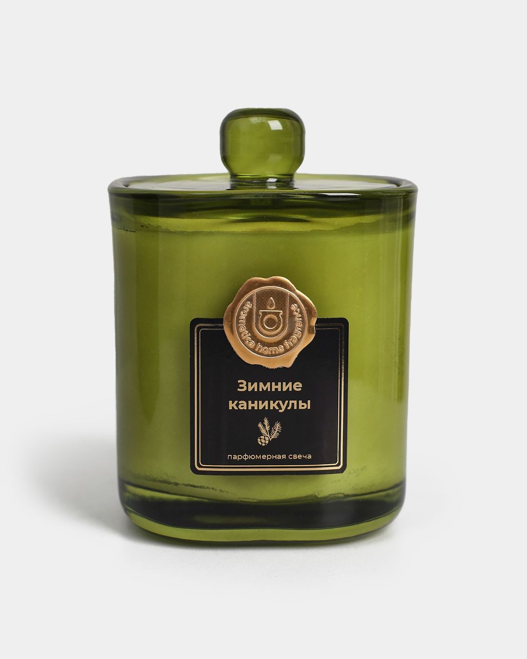 Купить Свеча с дер. фит в подароч коробке зимние каникулы AROMATICA