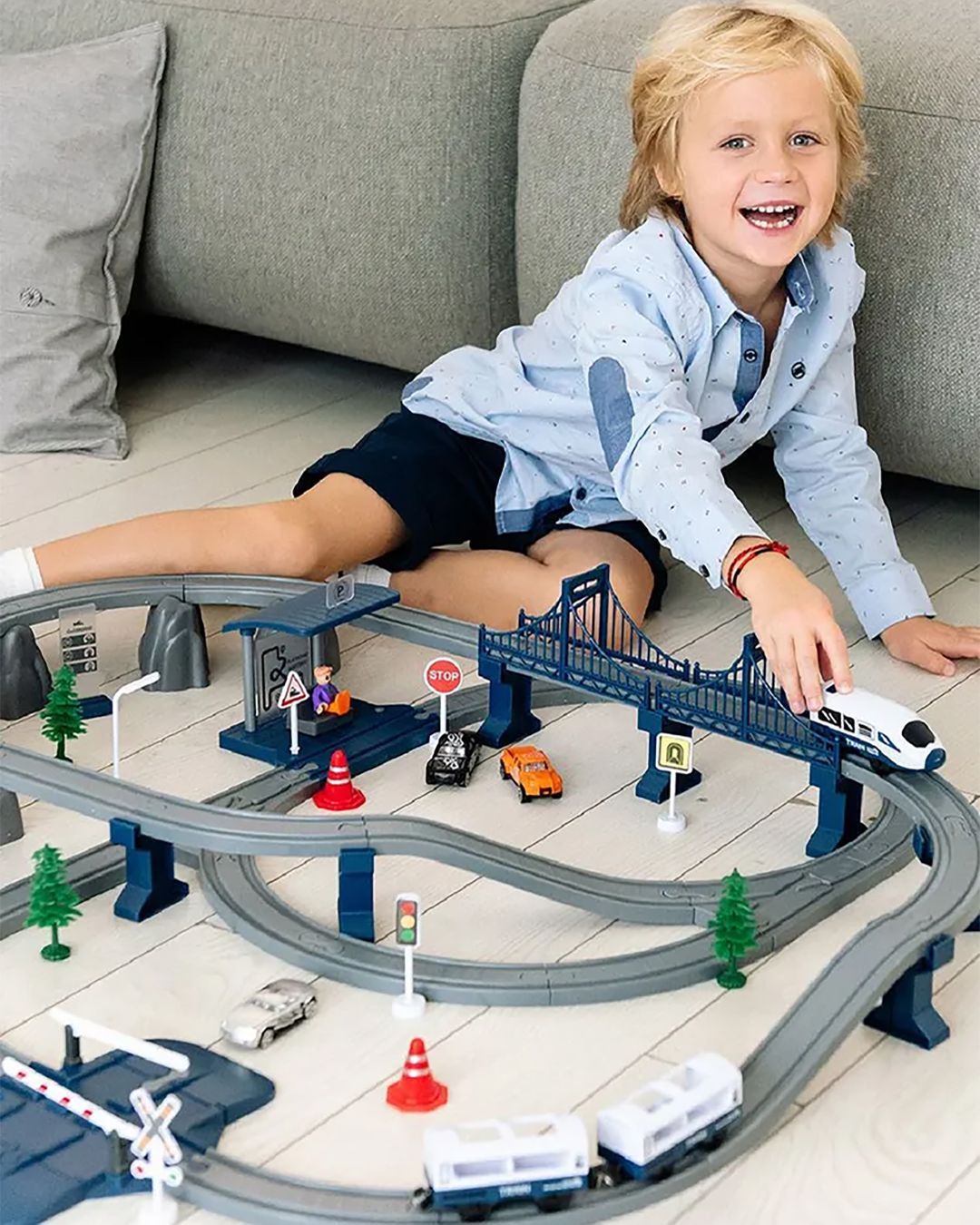 Купить Детская железная дорога "мой город 103 предмета" GIVITO