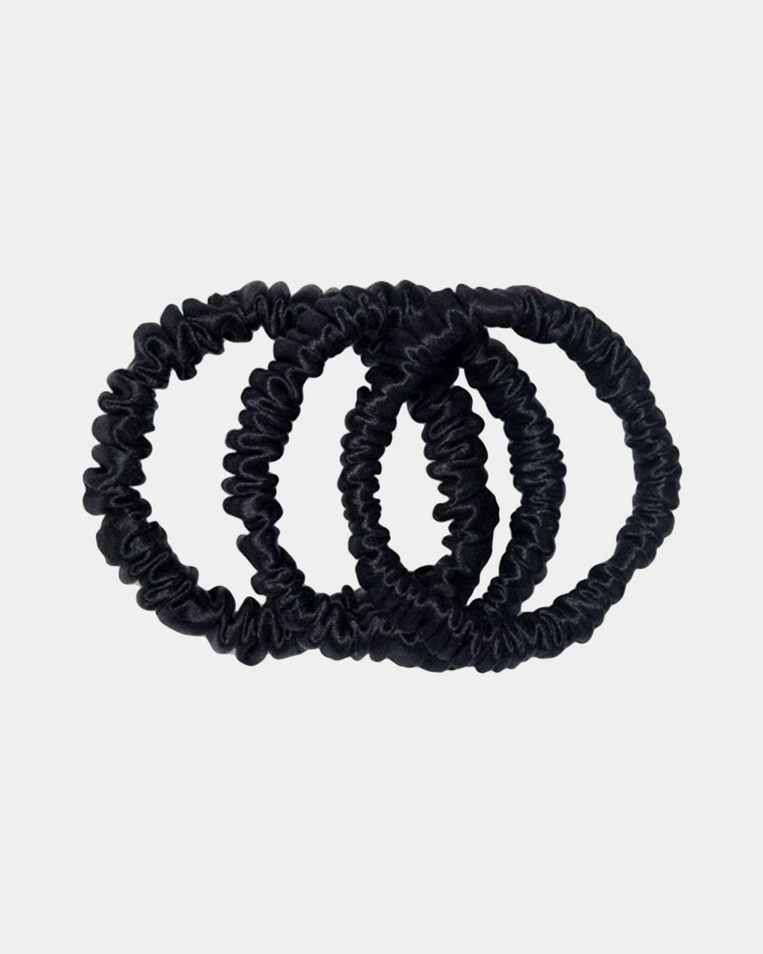 Купить Резинки узкие из шёлка  арт. 5030 чёрный AYRIS SILK