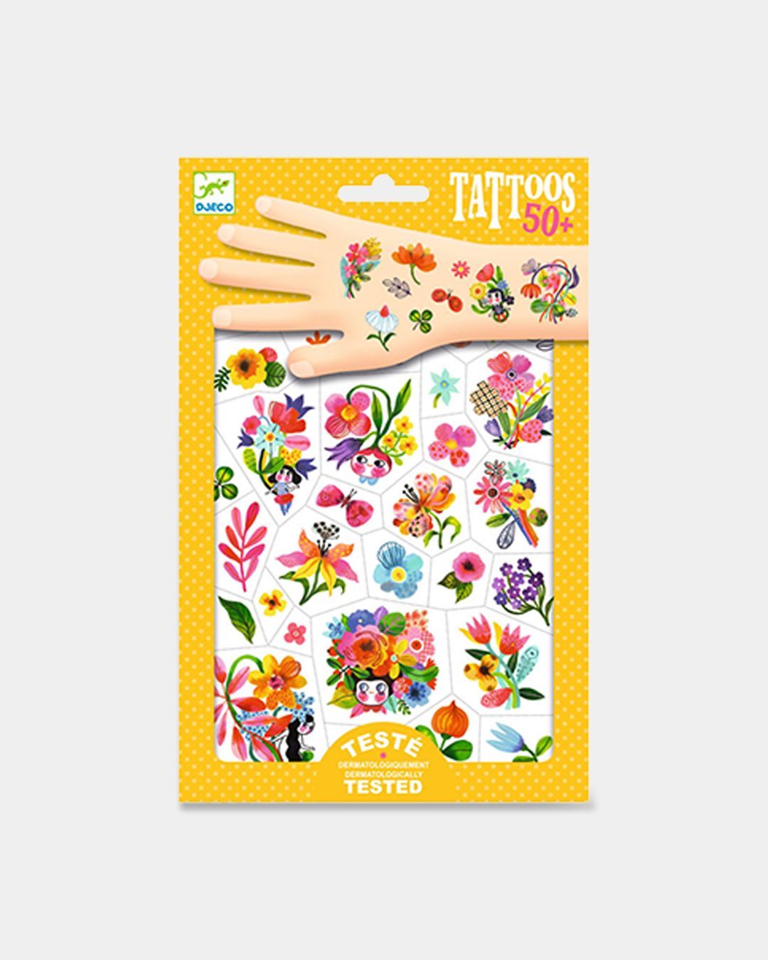 Купить Татуировки акварельные цветы DJECO