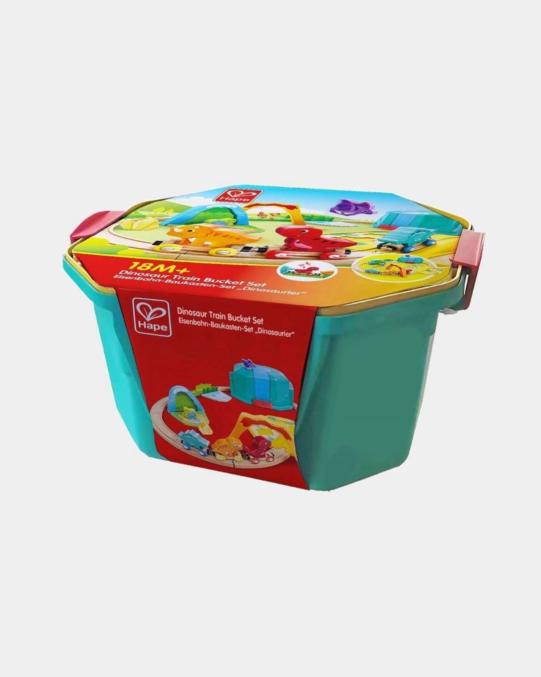 Купить Железная дорога для детей  динозаврики в контейнер HAPE