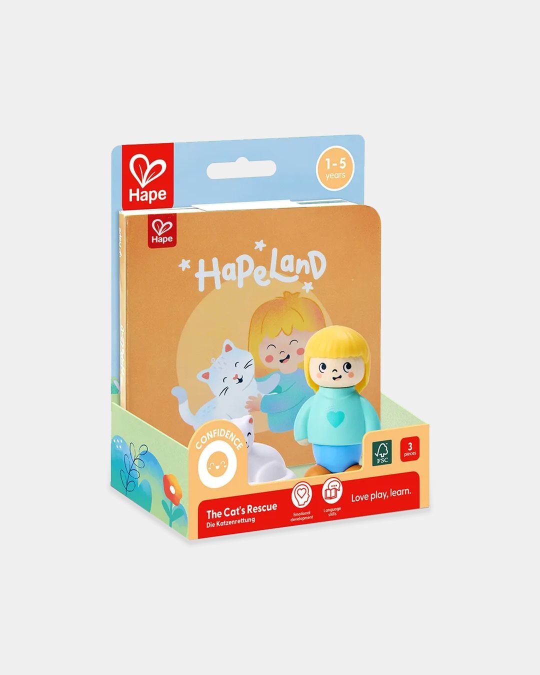 Купить Игровой набор "играем вместе" девочка и кошка HAPE