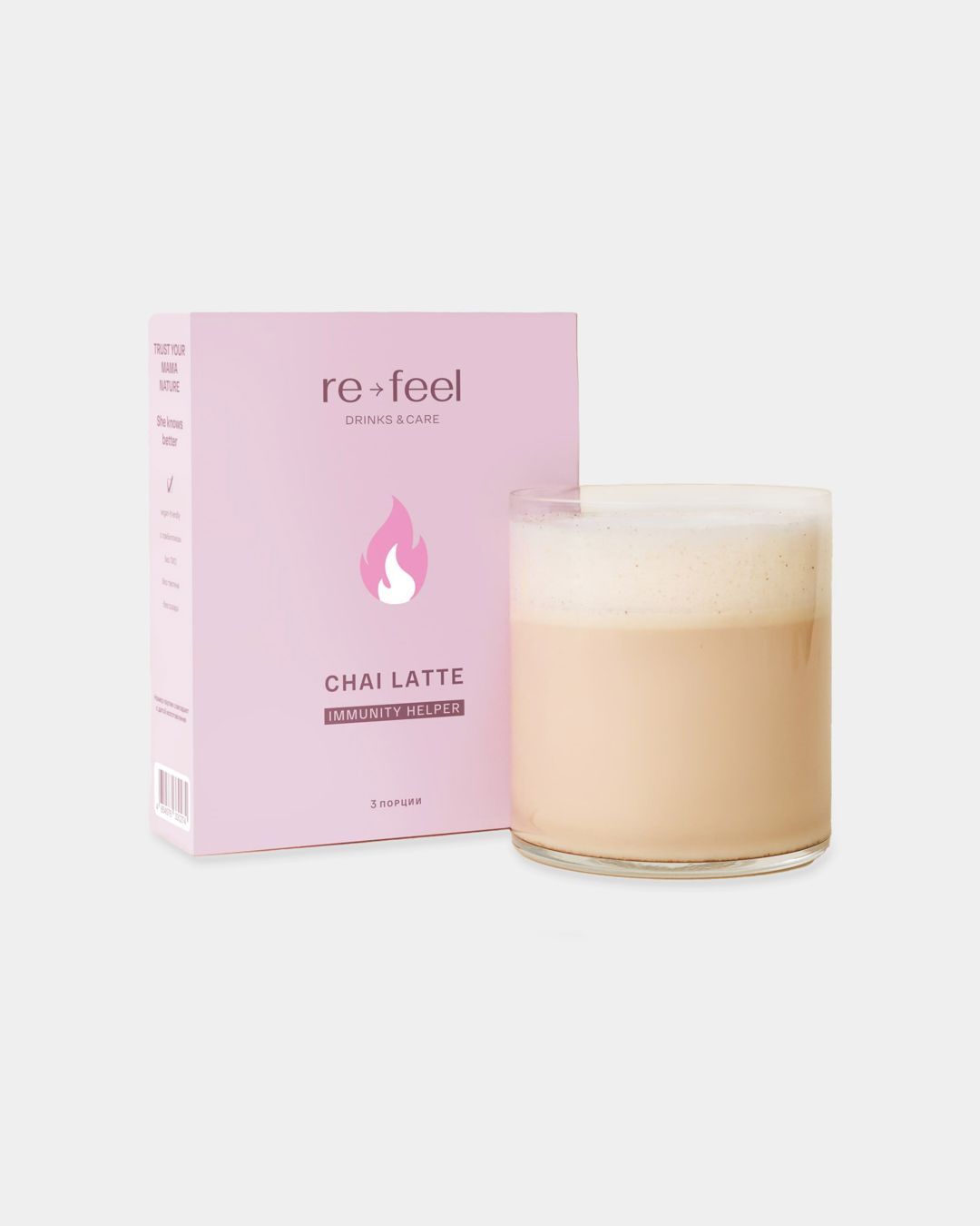 Купить Чай-латте с чагой и специями RE-FEEL