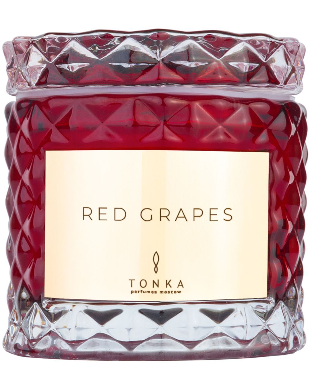 Купить Свеча красный виноград стакан красный (тубус) TONKA