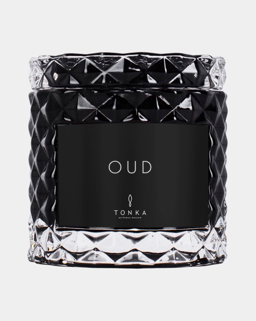 Купить Свеча уд стакан  черный (тубус) TONKA