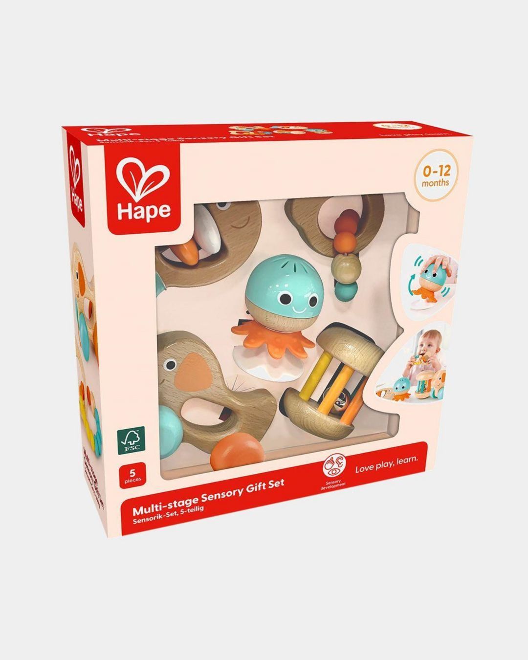 Купить Подарочный набор игрушек погремушек для малышей HAPE