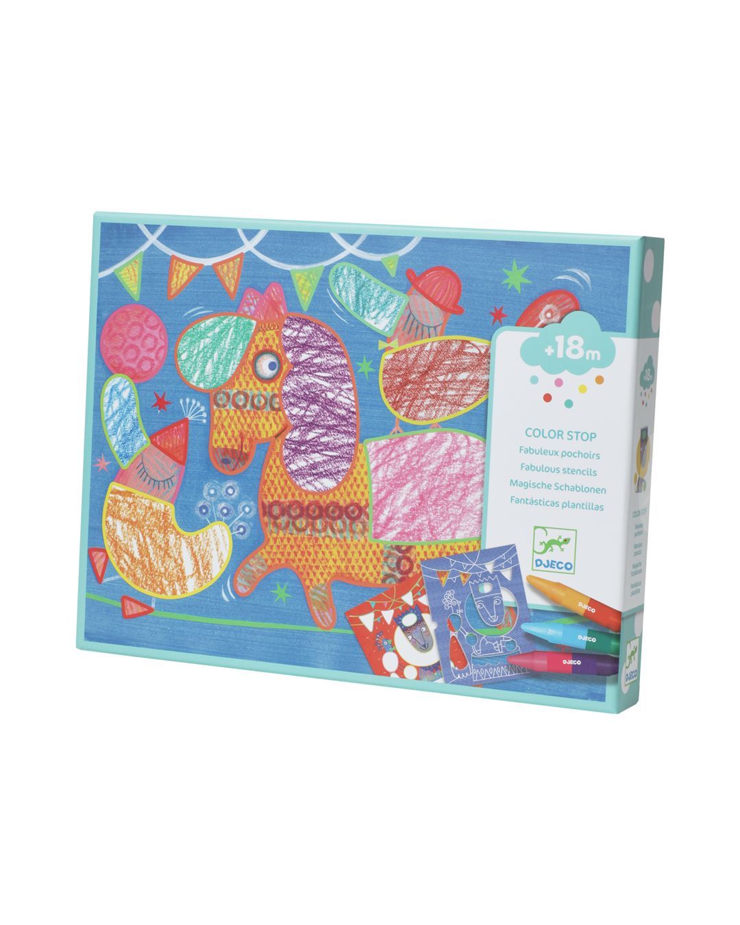 Купить Набор для творчества colouring цирковые животные DJECO