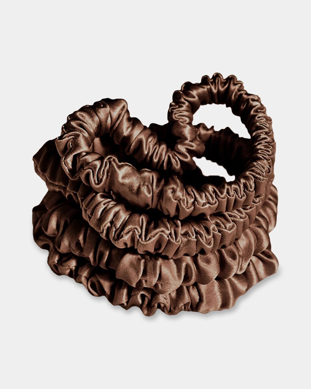 Купить Резинки узкие из шёлка набор арт5007 шоколад AYRIS SILK