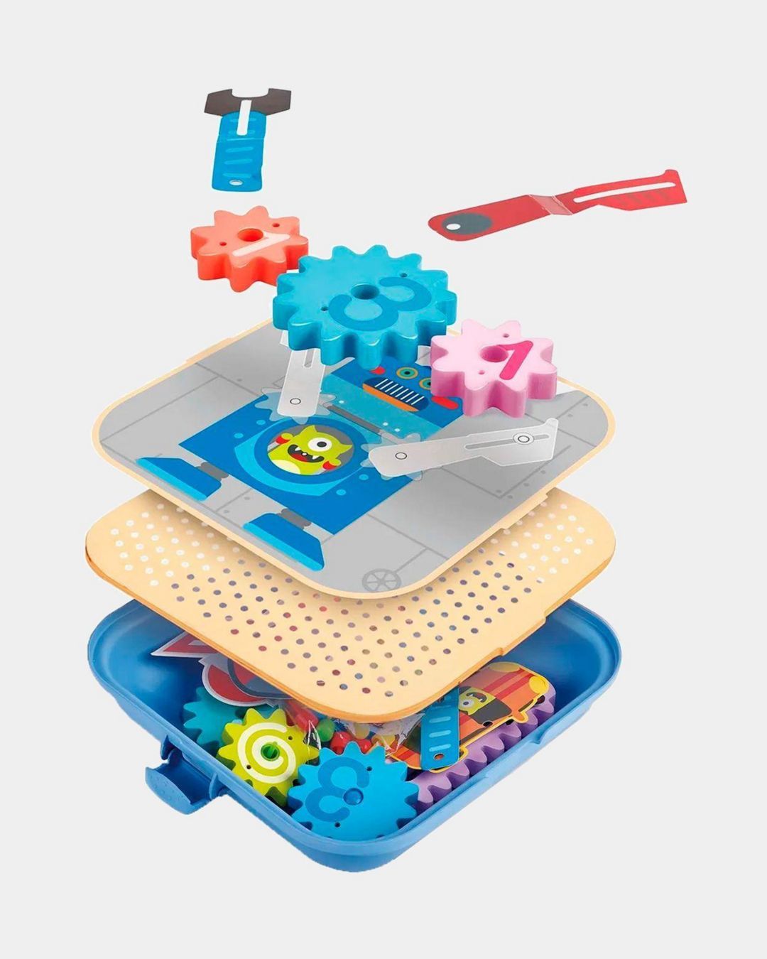 Купить Развивалка для детей мозаика заводные шестеренки HAPE