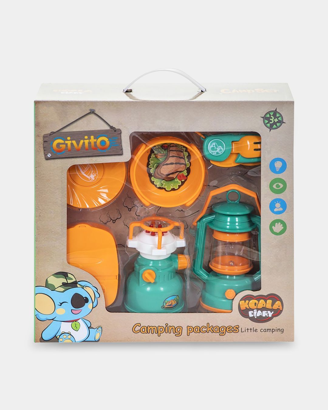 Купить Детская игровая палатка набор туриста 6 предметов GIVITO