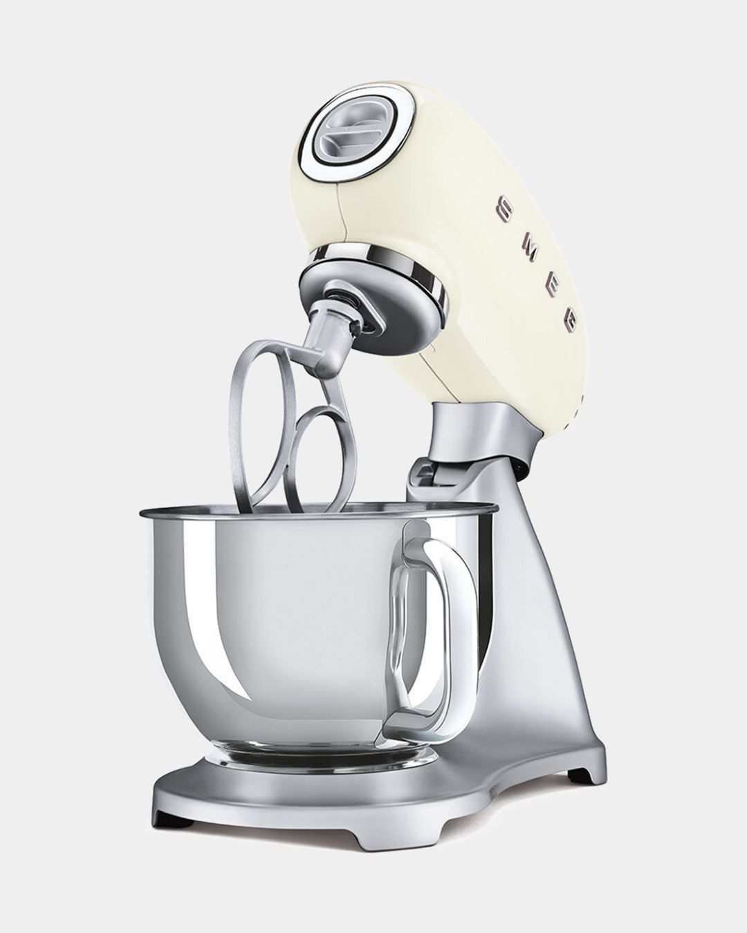 Купить Планетарный миксер кремовый, 4.8л 3 насадки SMEG