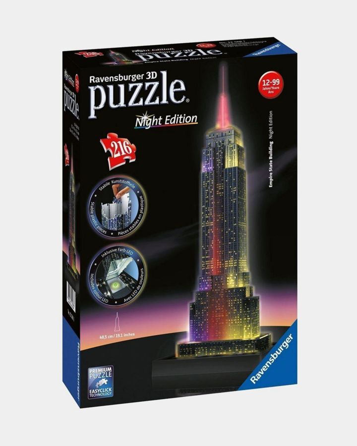 Купить 3d пазл ночной эмпайр стейт билдинг 216 эл RAVENSBURGER