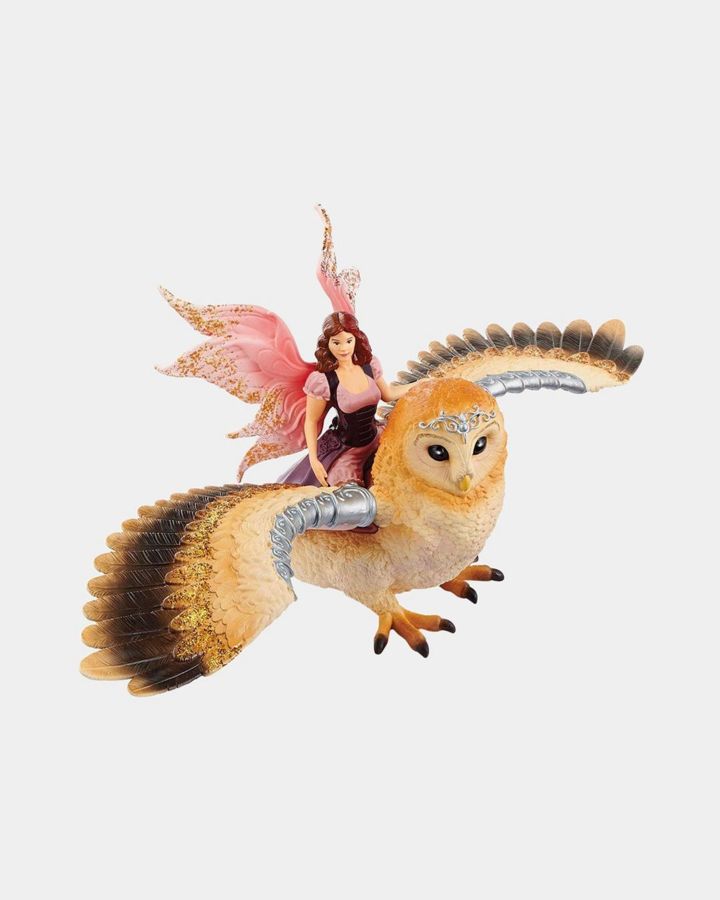 Купить Фея, летящая на сверкающей сове 70713 SCHLEICH