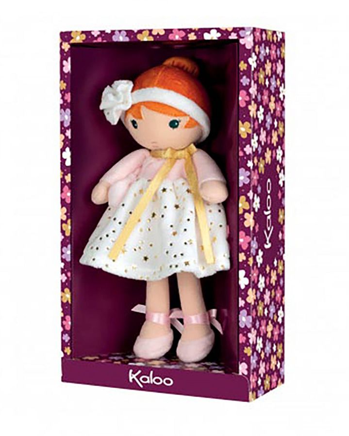 Купить Текстильная кукла valentine в розовом платье 25 см Kaloo