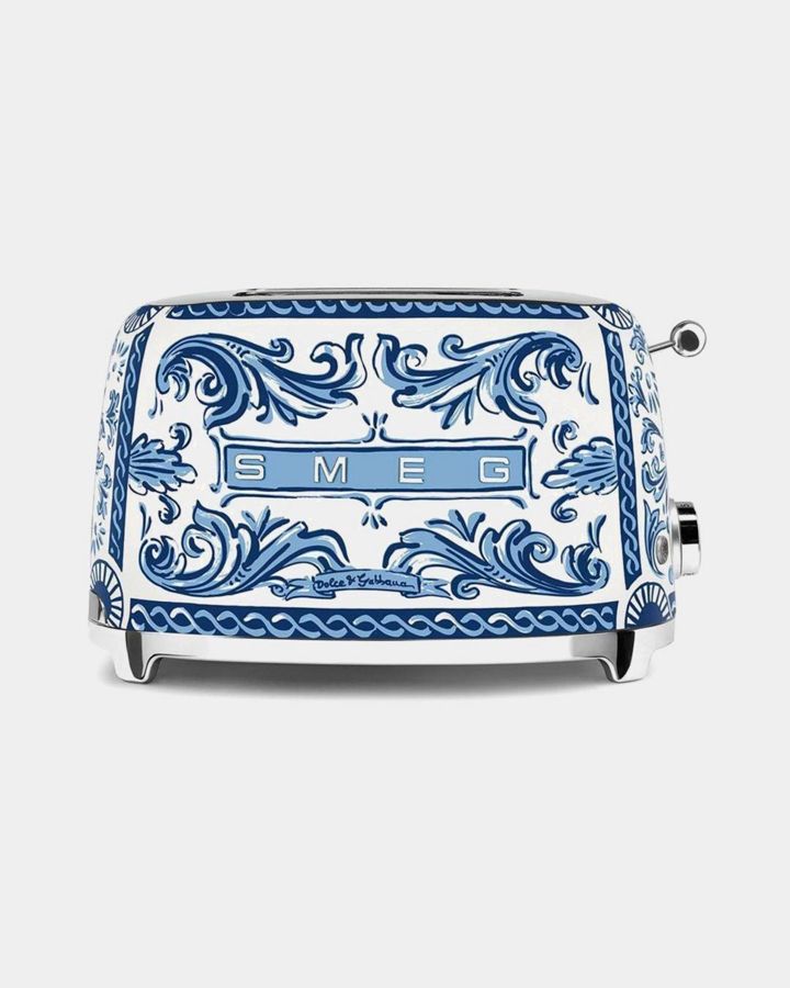 Купить Тостер на 2 ломтика, d&g blu mediterraneo SMEG