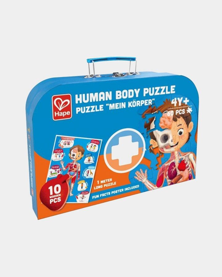 Купить Детский пазл-игрушка как устроено тело человека 60 HAPE