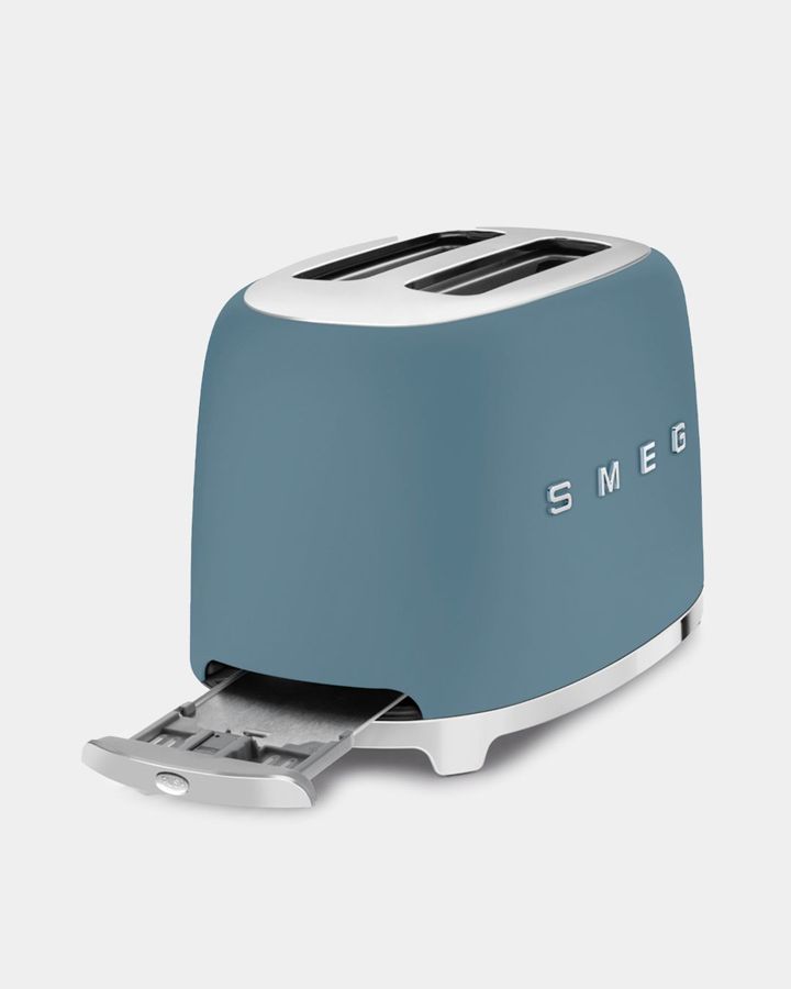 Купить Smeg tsf01sbmeu тостер на 2 ломтика, цвет синий шт SMEG