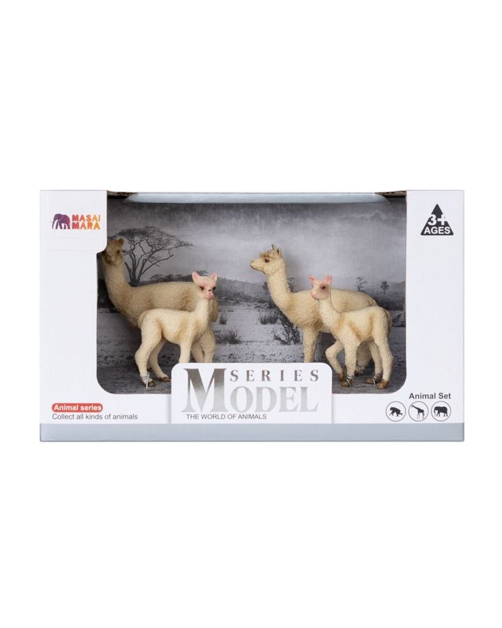 Купить Набор фигурок 2 альпака и 2 детёныша альпака MASAI MARA