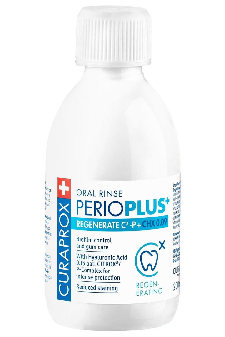 Купить Ополаскиватель curaprox perio plus regenerate, с содержанием хлоргексидина 0,09% и гиалуроновой кисл CURAPROX