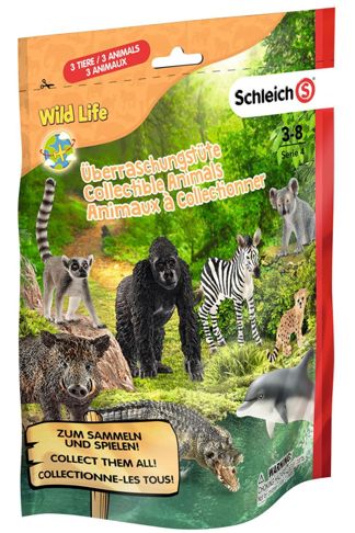 Купить Пакетик-сюрприз с 3 фигурками wild life Schleich