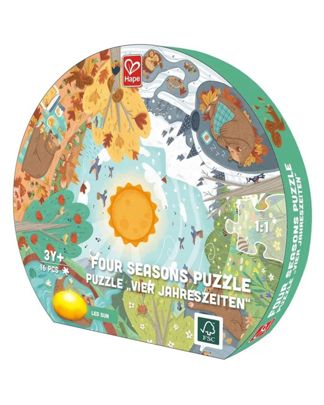 Купить Пазлы светящиеся четыре времени года серия умняш HAPE