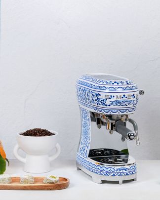 Купить Кофемашина-эспрессо, d&g blu mediterraneo SMEG