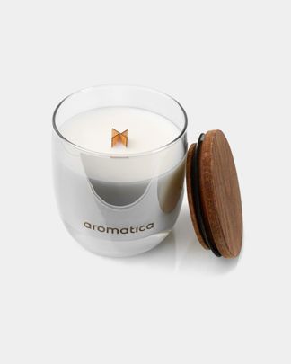 Купить Свеча с деревянным фитилем бархатная слива AROMATICA