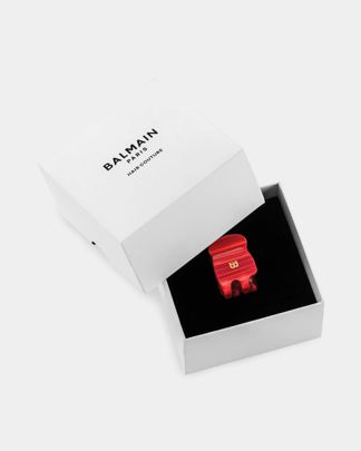 Купить Заколка-краб xs красный ключ к сердцу BALMAIN